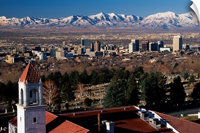 Salt Lake City and Wasatch Mountains UT
