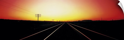 Santa Fe Railroad Tracks Daggett CA