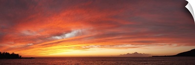 Sea at sunset, Kealakekua Bay, Kona Coast, Hawaii,