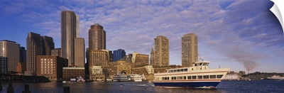 Shuttle boat in the sea, Boston, Massachusetts