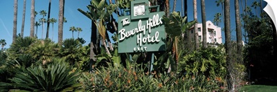 Signboard of a hotel Beverly Hills Hotel Beverly Hills Los Angeles County California