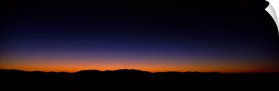 Silhouette of a mountain range, Richland Balsam, Black Balsam Mountains, Pisgah National Forest, North Carolina