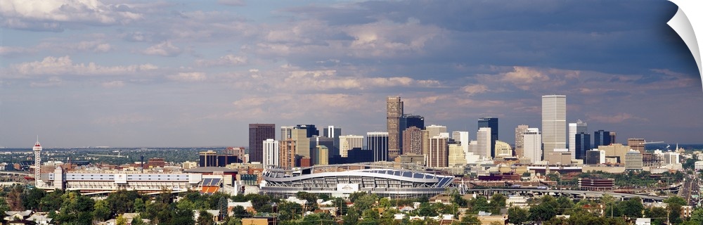 Skyline with Invesco Stadium, Denver, Colorado