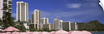Skyscrapers at the waterfront, Honolulu, Oahu, Hawaii