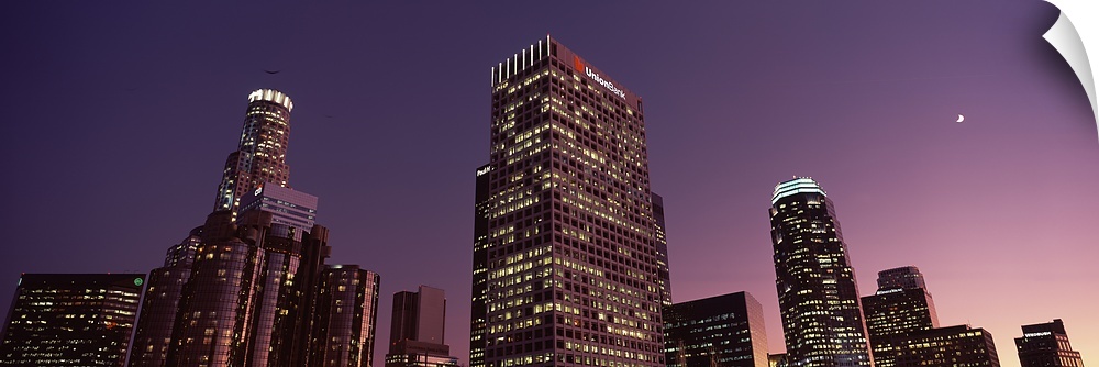 Skyscrapers in a city, City of Los Angeles, California, USA