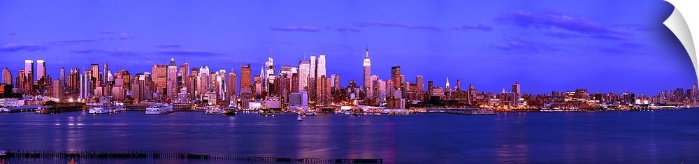 Skyscrapers in a city, Manhattan, New York City, New York State, USA