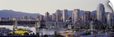 Skyscrapers in a city, Vancouver, British Columbia, Canada
