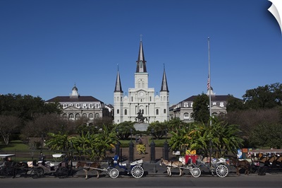 St. Louis Cathedral, Jackson Square, French Quarter, New Orleans, Louisiana