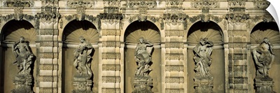 Statues on Exterior of Zwinger Museum Dresden Germany