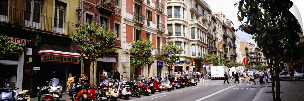 Street Scene Barcelona Spain