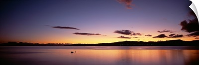 Sundown Lake Taupo North Island New Zealand