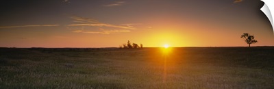 Sunrise Over Prairie Grasslands ND