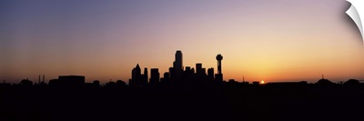 Sunrise Skyline Dallas TX USA