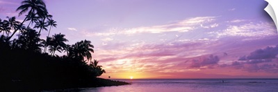 Sunset at Ke'e Beach Kauai HI