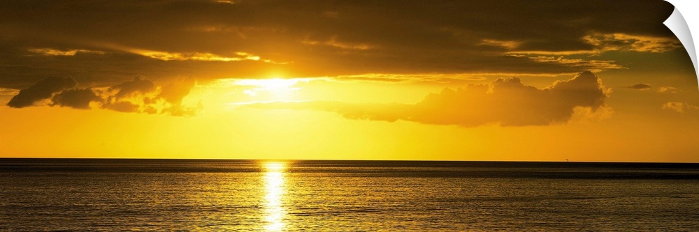Sunset Caribbean Sea