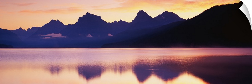 Sunset Lake McDonald Glacier National Park MT