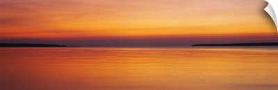 Sunset over the lake, Lake Superior, Apostle Islands, Wisconsin