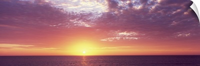 Sunset over the sea, Gulf Of Mexico, Venice Beach, Venice, Sarasota County, Florida