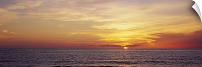 Sunset over the sea, Gulf Of Mexico, Venice, Sarasota County, Florida
