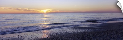 Sunset over the sea, Nokomis Beach, Gulf of Mexico, Florida