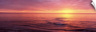 Sunset over the sea, Venice Beach, Sarasota, Florida