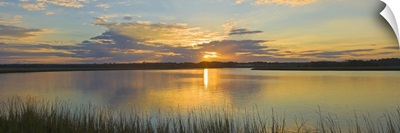 Sunset over the waterway, Amelia Island, Florida