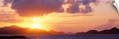 Sunset Pillsbury Sound US Virgin Islands