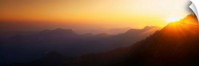 Sunset Sequoia National Park CA