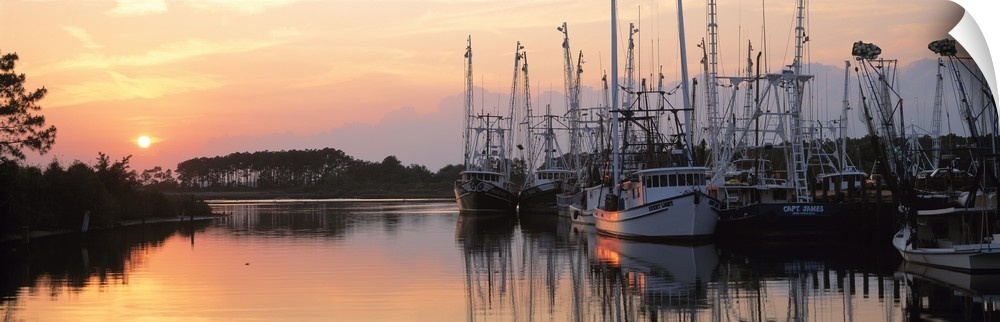 Sunset Shrimp Boats AL
