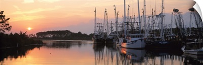 Sunset Shrimp Boats AL