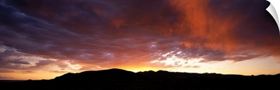 Sunset Sierra Nevada Mountains CA