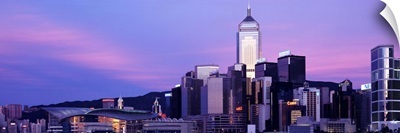 Sunset Skyline Hong Kong China