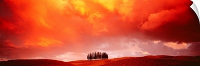 Sunset Tuscany Val d'Orcia Italy