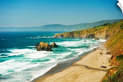 Surf at the Pacific coast, Northern California