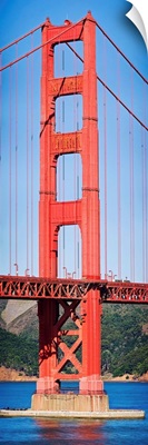 Suspension bridge across a bay, Golden Gate Bridge, San Francisco Bay