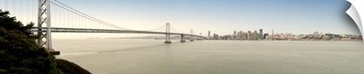 Suspension bridge across a bay Golden Gate Bridge San Francisco Bay San Francisco California