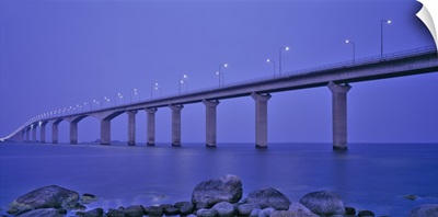 Sweden, The Bridge to the Island of Oland, Low angle view of a bridge