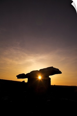 The 6,000 year old Poulnabrone Dolmen, The Burren, County Clare, Ireland