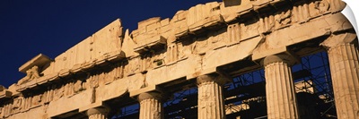 The ruins of a temple, Parthenon, Athens, Greece