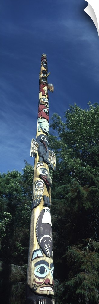 Totem pole, Totem Bight State Historical Park, Ketchikan, Alaska