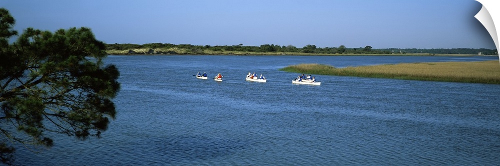 Tourists kayaking in the sea, Kiawah Island, Charleston County, South Carolina