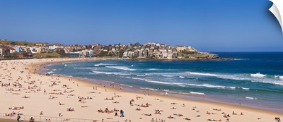Tourists on the beach Bondi Beach Sydney New South Wales Australia