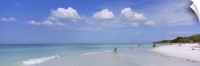 Tourists on the beach, Coquina Beach, Anna Maria Island, Manatee, Florida
