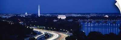 Traffic on the road, Washington Monument, Washington DC