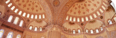 Turkey, Istanbul, Blue Mosque, interior
