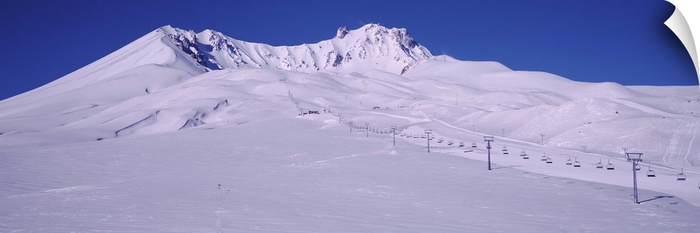 Turkey, Ski Resort on Mt Erciyes
