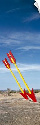 Twin arrows in the field Route 66 Arizona