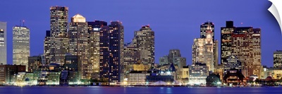 US, Massachusetts , Boston, skyline night