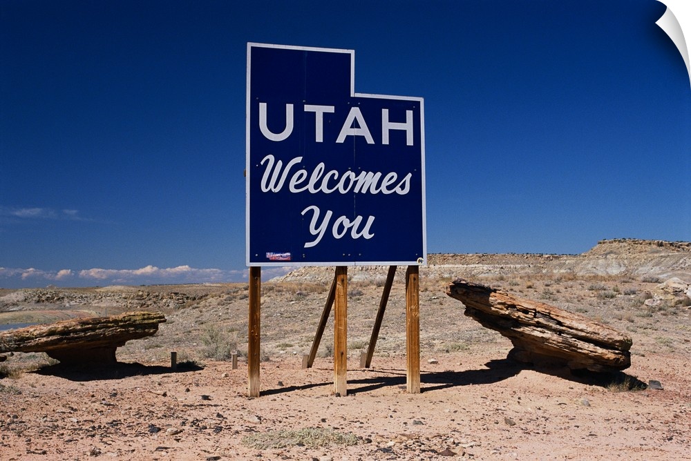 Utah Welcomes You State Sign