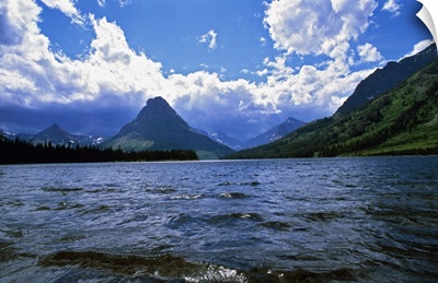 View Of Sinopah Mountain Across Two Medicine Lake